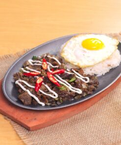 Beef Sisig Served With Pinakbet & Rice