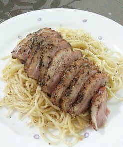 Black Pepper Smoke Duck Agolio Olio