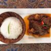 Nasi Kunyi With Mutton Rendang