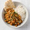 Tomato Rice With Indian Style Fried Chicken & Chana Masala
